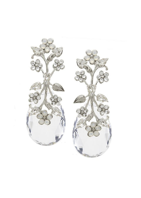 Sakura Dew Crystal Drop Earrings - bridal Earrings - Elizabeth Bower
