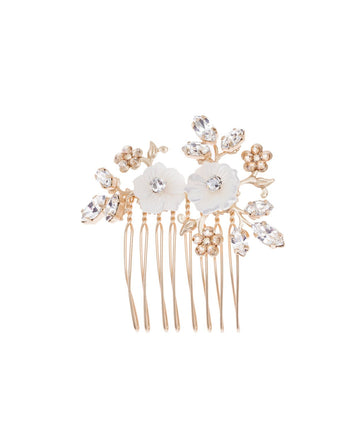 Sakura Mini Petal Comb - bridal comb - Elizabeth Bower
