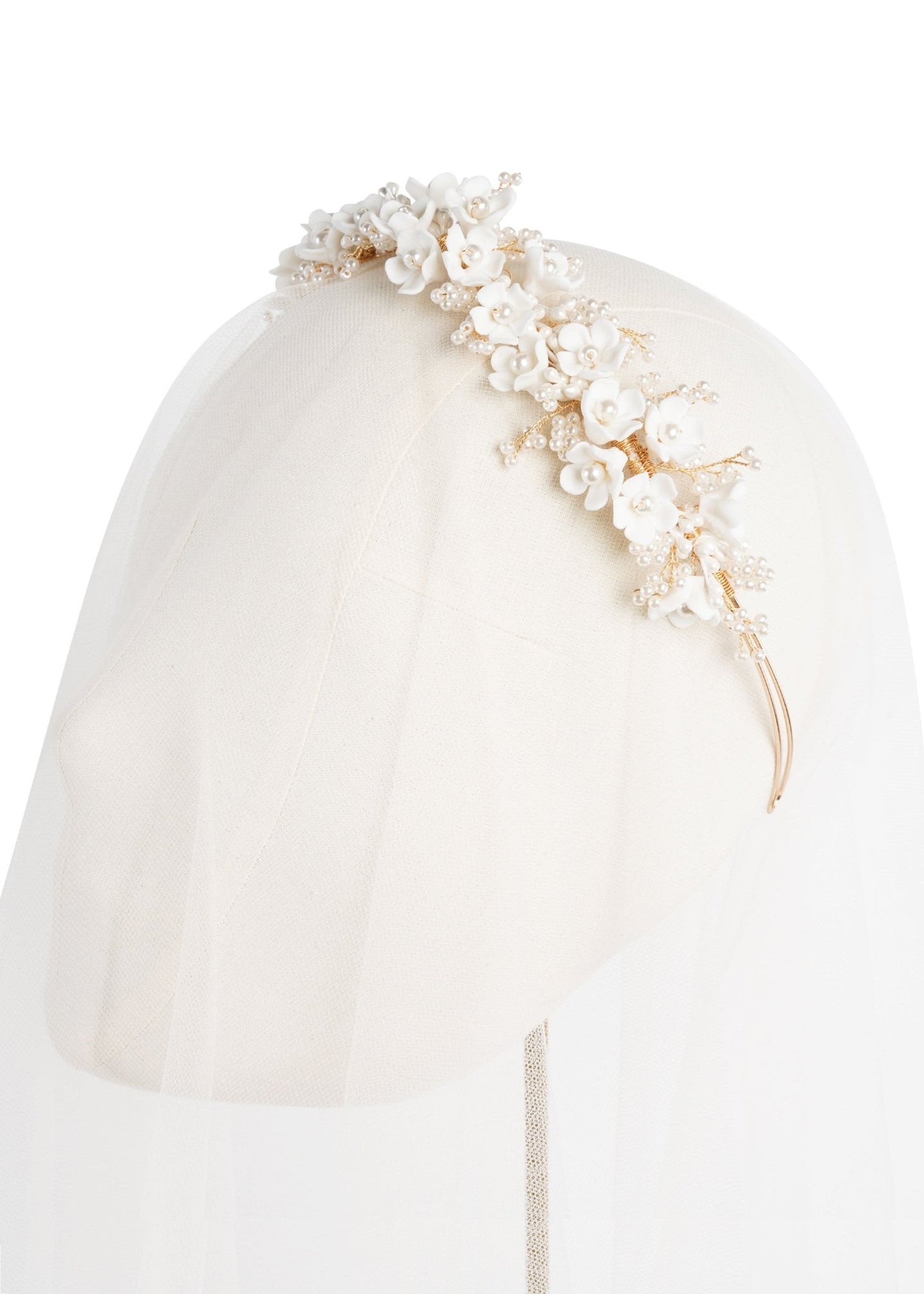 Snowdrop Floral HairpiecehairpieceElizabeth Bower