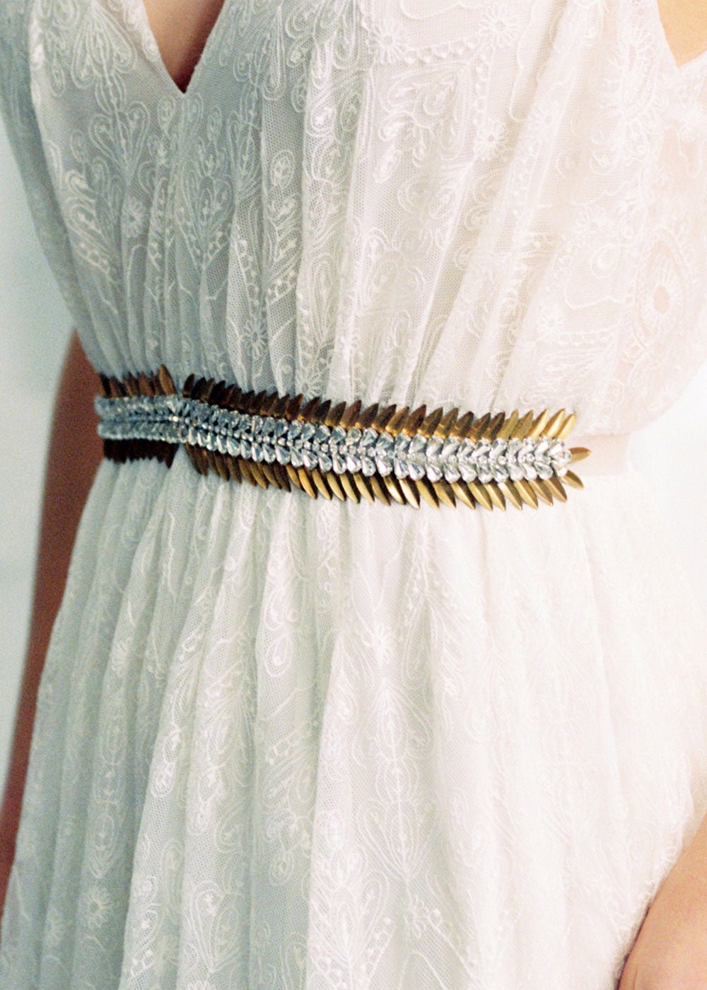 Spike Sash - bridal Sash - Elizabeth Bower