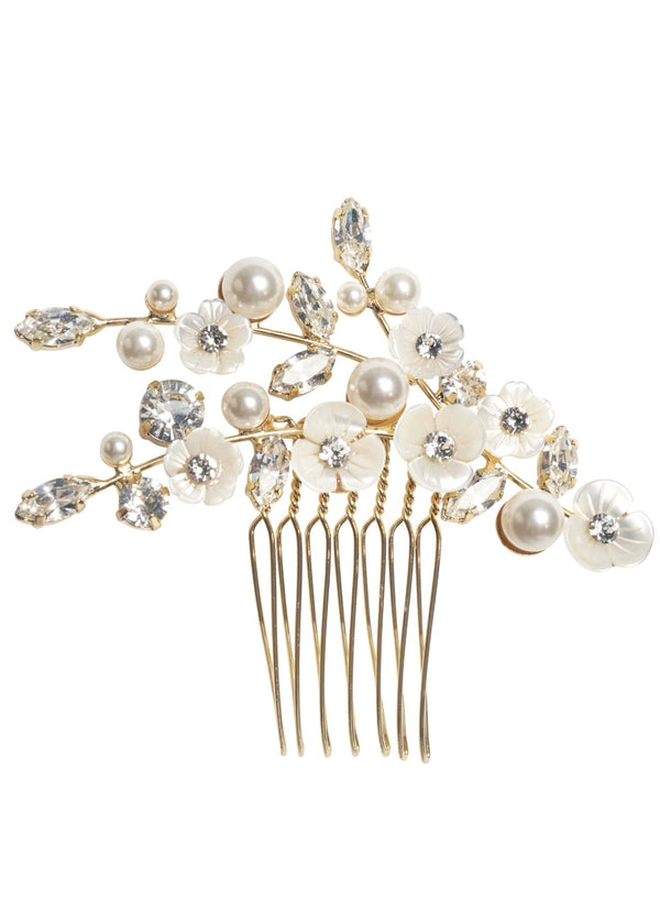 Trill Mini Floral Bridal CombHairpieceElizabeth Bower