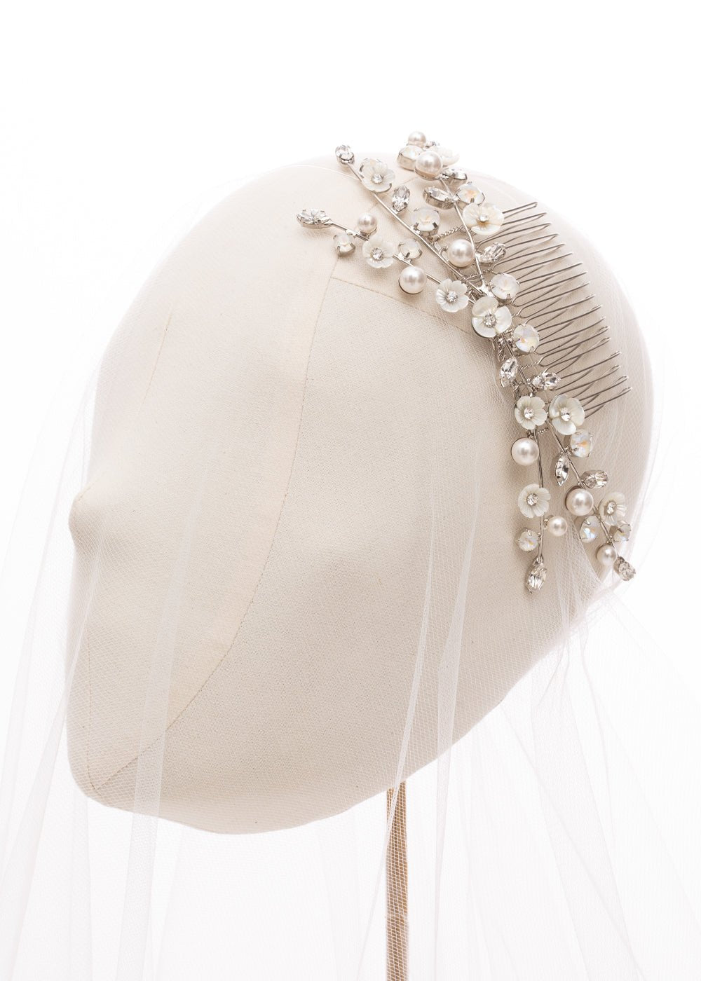 Trillium Pearllum Hair CombHairpieceElizabeth Bower