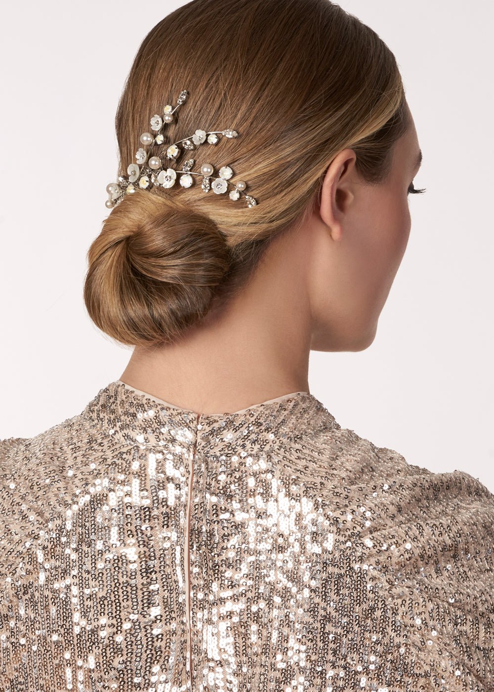 Trillium Pearllum Hair CombHairpieceElizabeth Bower