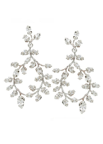 Vine Crystal Chandelier Earrings - bridal Earrings - Elizabeth Bower